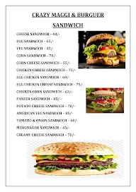 Crazy Maggie And Burger menu 1