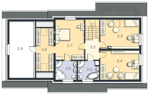 Montreux DCP276 - Rzut poddasza