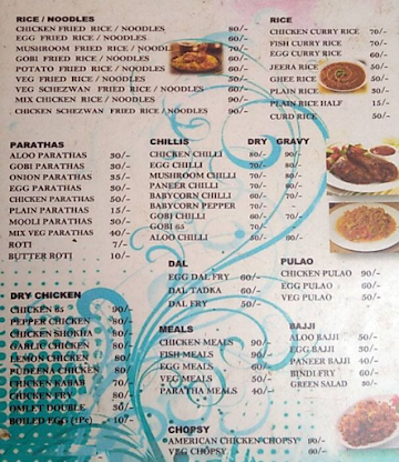 Pandit Chats And Paratha menu 