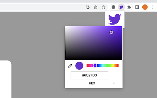 Twitter Custom Color