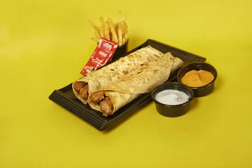 2 Chicken Tikka Roll With French Fries