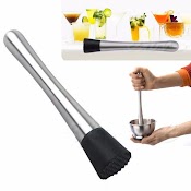 Chày Bar Pha Chế Inox - Chày Pha Chế - Dụng Cụ Dầm Trái Cây - Dụng Cụ