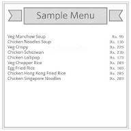 Fusion Chinese Corner menu 1