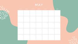 Tropical Monthly - Monthly Calendar item