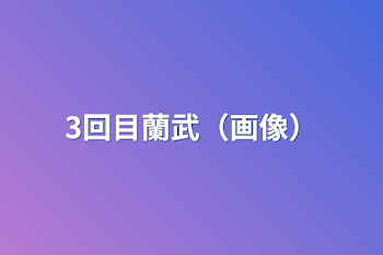 3回目蘭武（画像）