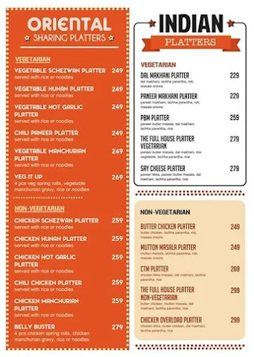 Qd's Restaurant menu 