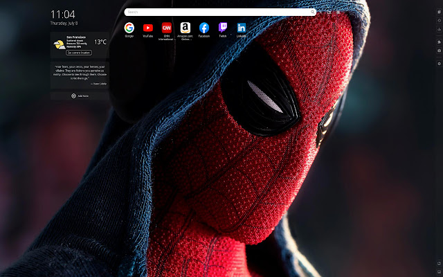 スパイダーマン21壁紙新しいタブ