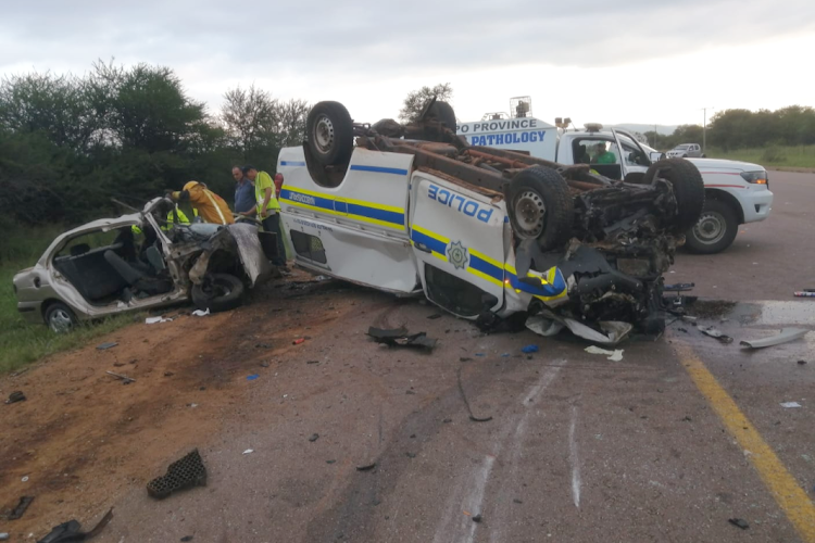 Seven people were killed in an accident between a car and police van on the R101 in the Waterberg district in Limpopo.