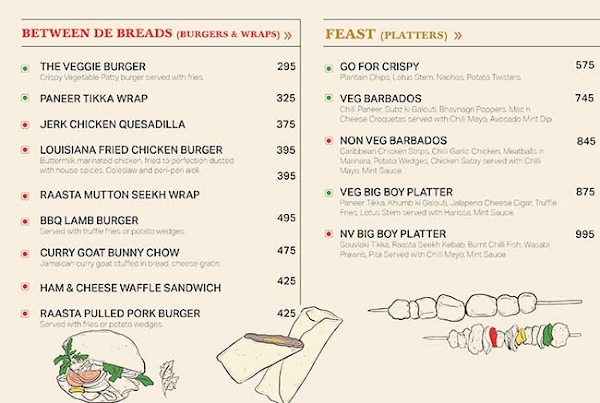 Raasta menu 