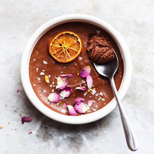 Salted Chocolate Mousse With Dehydrated Citrus And Rose Recipe Yummly