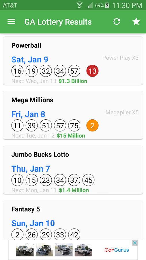 Ga lottery post game results