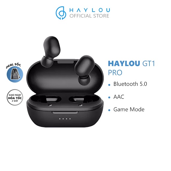 [Mã Elhace Giảm 4% Đơn 300K] Tai Nghe True Wireless Haylou Gt1 Pro Bluetooth 5.0