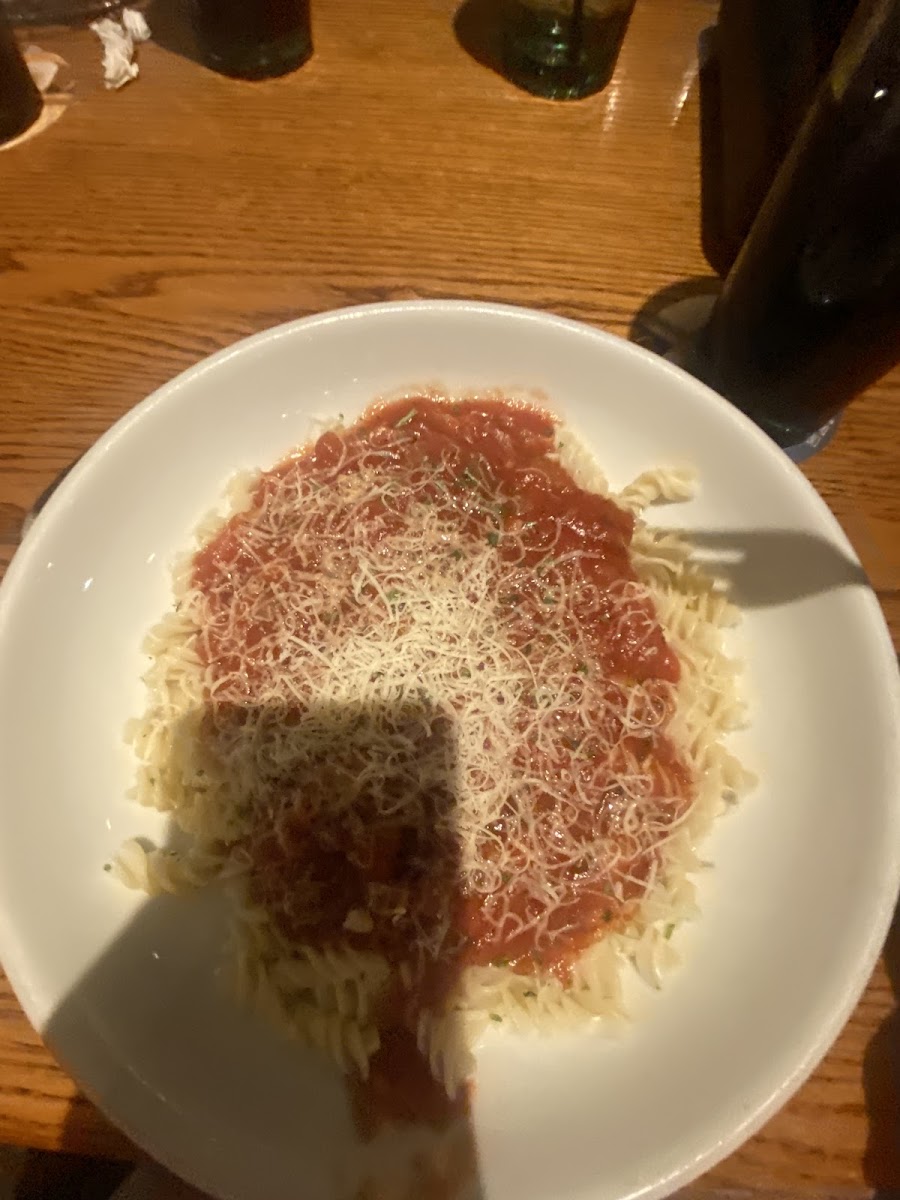 Gluten-Free Pasta at Olive Garden