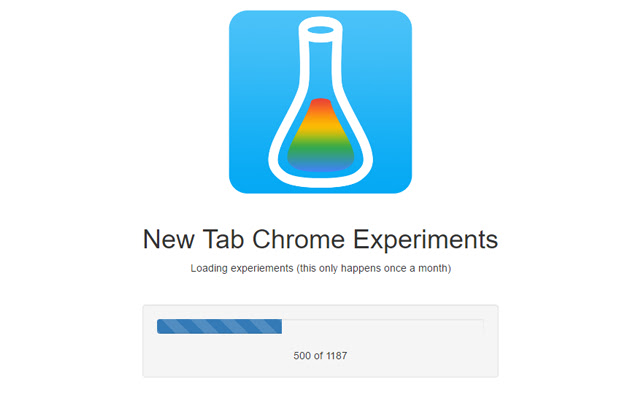 New Tab Chrome Experiments