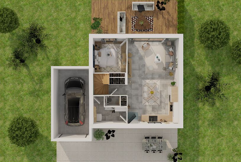  Vente Terrain + Maison - Terrain : 500m² - Maison : 98m² à Juniville (08310) 