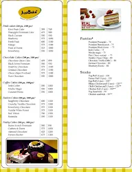 Just Bake menu 1