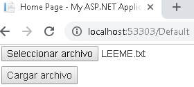 Cargar un archivo con FileUpload en ASP.NET