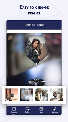 Wine Glass Photo Frame