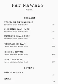 Fat Nawabs menu 1