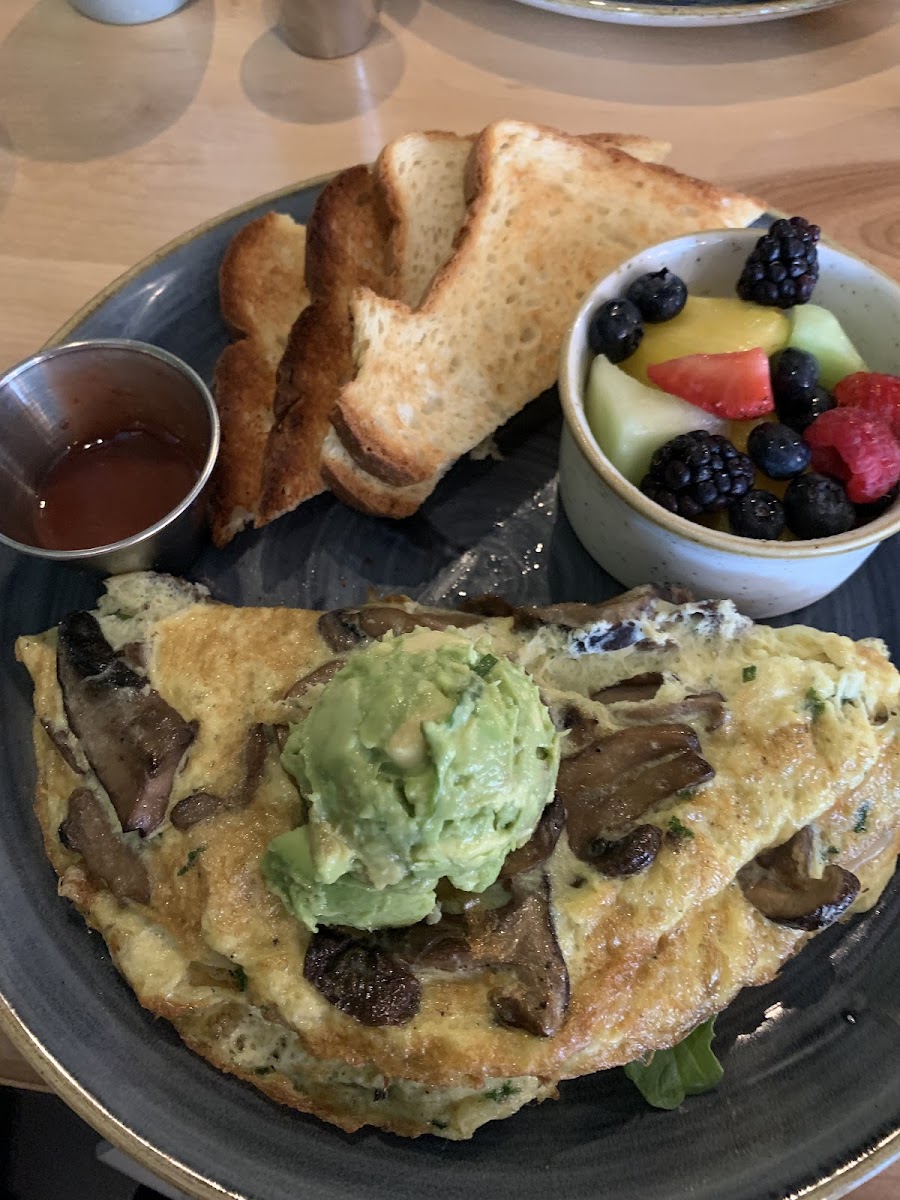 Mushroom omelet