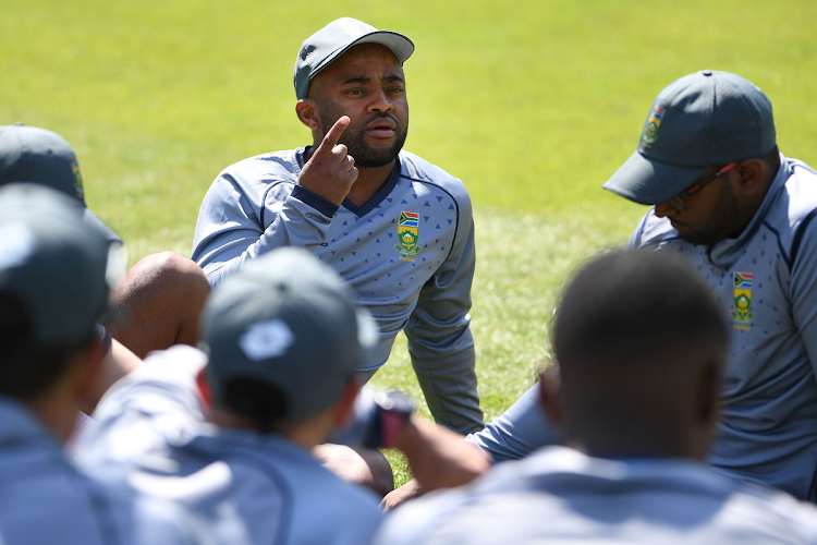 Proteas captain Temba Bavuma during the national cricket team training session at SuperSport Park on September 14 2023.