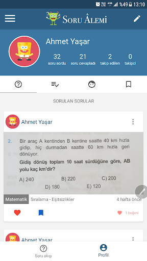 Soru alemisor, çöz YKS, YGS, TEOG, KPSS, ALES