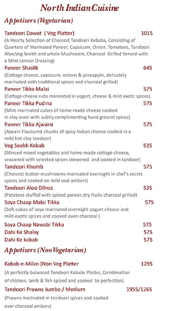 Bhaat menu 