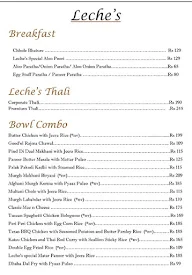 Leche's menu 5