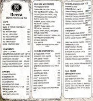 Heera Classic Kitchen & Bar menu 2