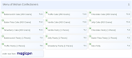Mohan Confectioners menu 1