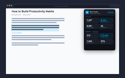 Word Counter screenshot 2