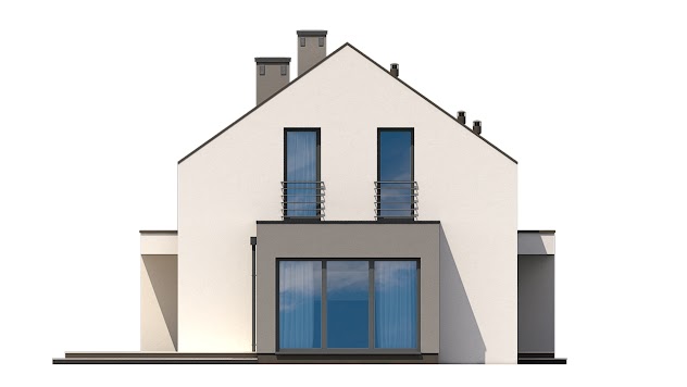 Elewacja nr 3 projektu domu Ka74