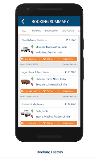 Screenshot Truck Booking App - TruckGuru