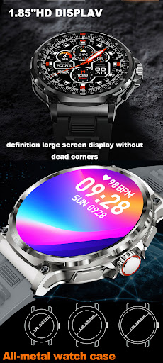 Title 7, HD Large Screen Smart Watch with Bluetooth Call...