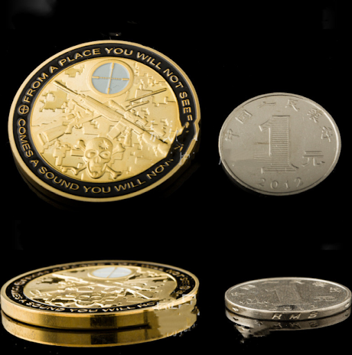 Title 4, American Sniper Commemorative Coin Gold Coin Ba...