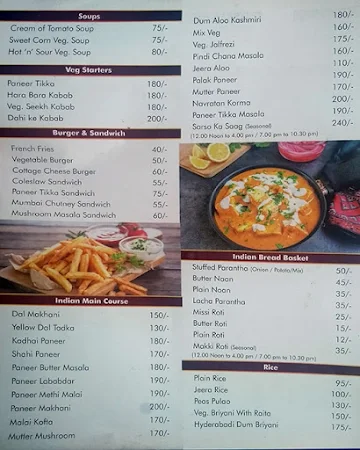 Sd Restaurant menu 
