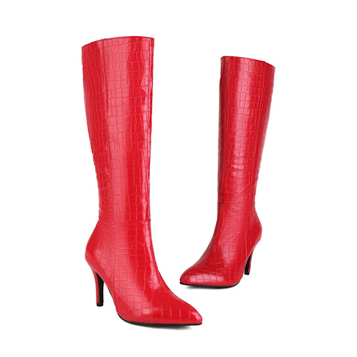 Title 8, European and American pointed thin heel super h...