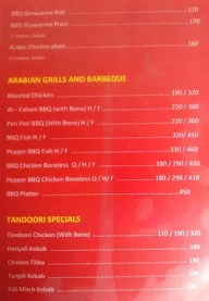 Arabian Delights menu 2