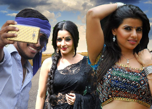 Selfie With Bhojpuri Actress