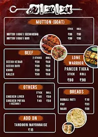 Faiz Tikka menu 3