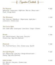 Townsend Kitchen | Bar menu 1