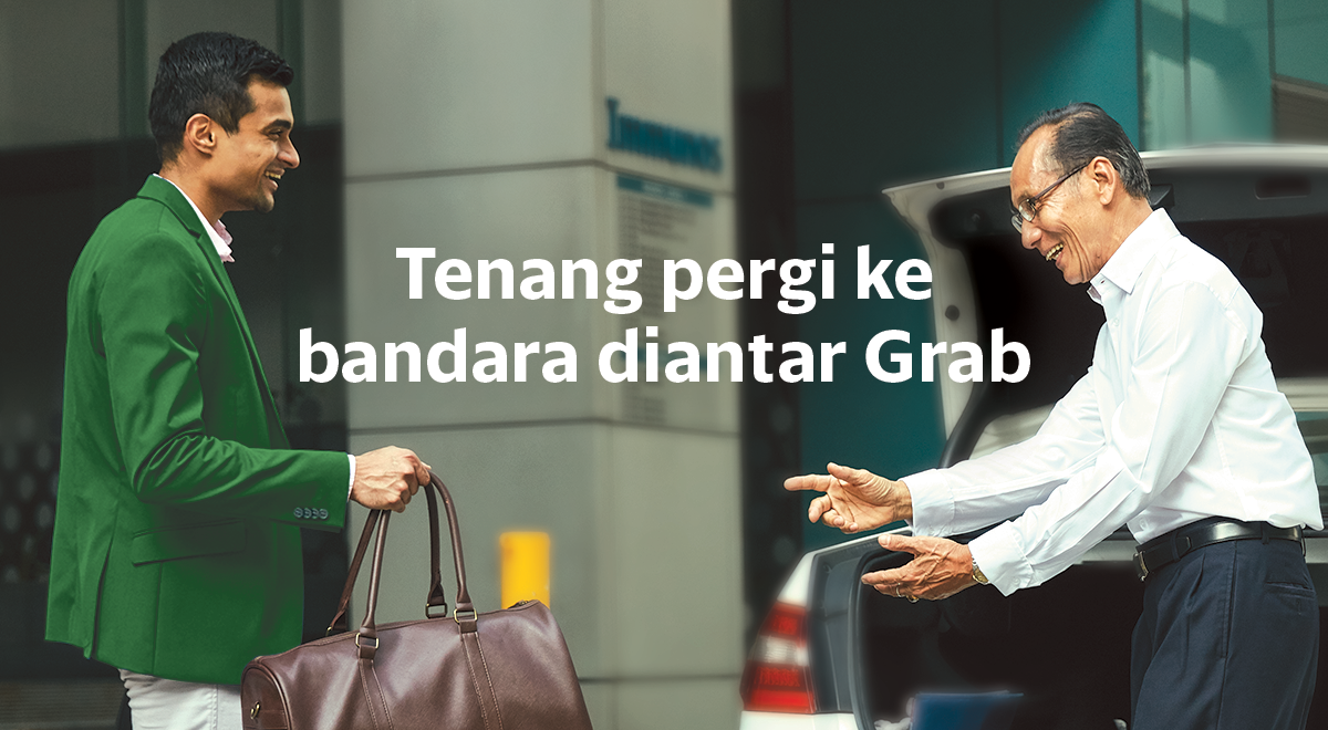 Tenang pergi ke bandara diantar Grab