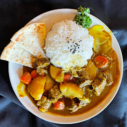 Curry Beef Brisket on Rice