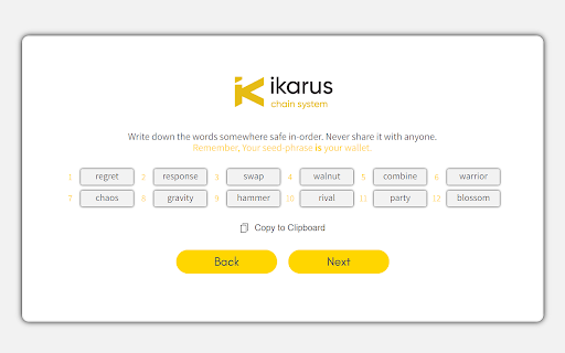 Ikarus Wallet Extension