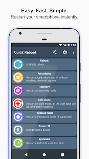 Quick Reboot [ROOT] 2.1.5 APK + Мод (Убрать рекламу / Бесплатная покупка / разблокирована / Без рекламы) за Android