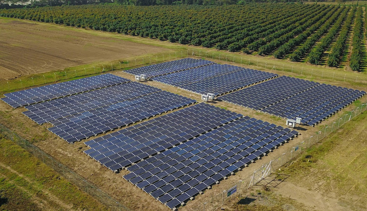 A section of the 428 kilowatts (kW) solar system which has been installed in Naivasha based Shalimar flower farm by Redavia solar company. Investors are shifting to the use of solar power as it cheap compared to electricity whose prices have been on the rise in the last two years.