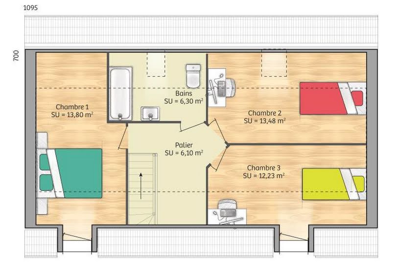  Vente Terrain + Maison - Terrain : 507m² - Maison : 80m² à Pontpoint (60700) 