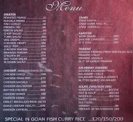 Fish Point menu 1