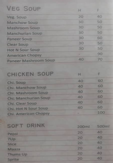 China Town menu 