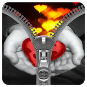Heart Lock Screen Zipper Plus  Icon